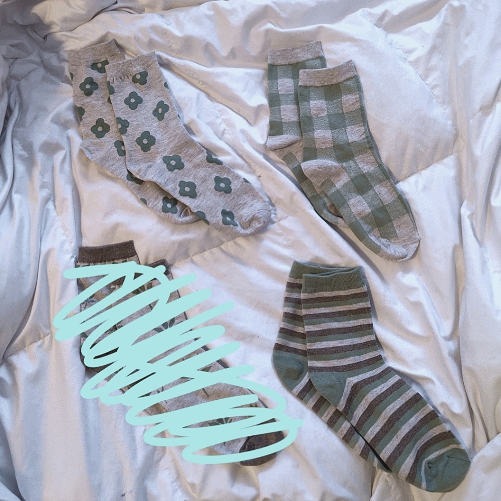 Short Crew Socks 3pck